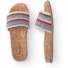 image:imageThe Sak Mendocino Slide Sandal in Crochet Slip On SandalsEden Stripe