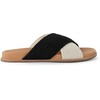image:imageThe Sak Penelope Slide Sandal  Womens Flat Fashion Slides with Soft Cushion Sole Hand Crochet Slip On Sandals For EverydayBlack Ecru Block
