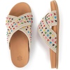 image:imageThe Sak Penelope Slide Sandal  Womens Flat Fashion Slides with Soft Cushion Sole Hand Crochet Slip On Sandals For EverydayEcru Multi Beads