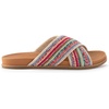 image:imageThe Sak Penelope Slide Sandal  Womens Flat Fashion Slides with Soft Cushion Sole Hand Crochet Slip On Sandals For EverydayEden Stripe