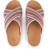 image:imageThe Sak Penelope Slide Sandal  Womens Flat Fashion Slides with Soft Cushion Sole Hand Crochet Slip On Sandals For EverydayEden Stripe