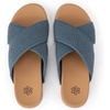 image:imageThe Sak Penelope Slide Sandal  Womens Flat Fashion Slides with Soft Cushion Sole Hand Crochet Slip On Sandals For EverydayMaritime