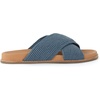 image:imageThe Sak Penelope Slide Sandal  Womens Flat Fashion Slides with Soft Cushion Sole Hand Crochet Slip On Sandals For EverydayMaritime