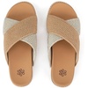 image:imageThe Sak Penelope Slide Sandal  Womens Flat Fashion Slides with Soft Cushion Sole Hand Crochet Slip On Sandals For EverydayNatural Bamboo Block
