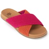 image:imageThe Sak Penelope Slide Sandal  Womens Flat Fashion Slides with Soft Cushion Sole Hand Crochet Slip On Sandals For EverydayPinkberry Cayenne Block