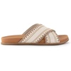 image:imageThe Sak Penelope Slide Sandal  Womens Flat Fashion Slides with Soft Cushion Sole Hand Crochet Slip On Sandals For EverydayStone Neutral Seminyak