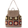 image:imageThe Sak Sayulita Backpack  Hand Crochet Womens Backpack for Everyday amp Travel  Daypack With Adjustable amp Removable StrapsSand Neutral Patch