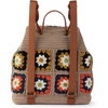 image:imageThe Sak Sayulita Backpack  Hand Crochet Womens Backpack for Everyday amp Travel  Daypack With Adjustable amp Removable StrapsSand Neutral Patch