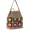 image:imageThe Sak Sayulita Backpack  Hand Crochet Womens Backpack for Everyday amp Travel  Daypack With Adjustable amp Removable StrapsSand Neutral Patch