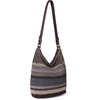 image:imageThe Sak Sequoia Hobo Bag  Hand Crochet Large Womens Purse for Everyday amp Travel  Durable Handbag amp Tote With Zipper PocketAspen Stripe