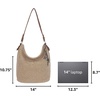 image:imageThe Sak Sequoia Hobo Bag  Hand Crochet Large Womens Purse for Everyday amp Travel  Durable Handbag amp Tote With Zipper PocketBamboo Static