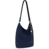 image:imageThe Sak Sequoia Hobo Bag  Hand Crochet Large Womens Purse for Everyday amp Travel  Durable Handbag amp Tote With Zipper PocketDenim Medallion