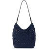 image:imageThe Sak Sequoia Hobo Bag  Hand Crochet Large Womens Purse for Everyday amp Travel  Durable Handbag amp Tote With Zipper PocketDenim Medallion