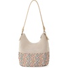 image:imageThe Sak Sequoia Hobo Bag  Hand Crochet Large Womens Purse for Everyday amp Travel  Durable Handbag amp Tote With Zipper PocketEcru Multi Bead