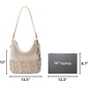 image:imageThe Sak Sequoia Hobo Bag  Hand Crochet Large Womens Purse for Everyday amp Travel  Durable Handbag amp Tote With Zipper PocketEcru Multi Bead