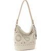 image:imageThe Sak Sequoia Hobo Bag  Hand Crochet Large Womens Purse for Everyday amp Travel  Durable Handbag amp Tote With Zipper PocketNatural Medallion