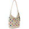 image:imageThe Sak Sequoia Hobo Bag  Hand Crochet Large Womens Purse for Everyday amp Travel  Durable Handbag amp Tote With Zipper PocketNatural Multi Flower