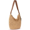 image:imageThe Sak Sequoia Hobo Bag  Hand Crochet Large Womens Purse for Everyday amp Travel  Durable Handbag amp Tote With Zipper PocketNatural Primrose Straw