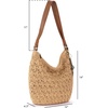 image:imageThe Sak Sequoia Hobo Bag  Hand Crochet Large Womens Purse for Everyday amp Travel  Durable Handbag amp Tote With Zipper PocketNatural Primrose Straw