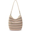 image:imageThe Sak Sequoia Hobo Bag  Hand Crochet Large Womens Purse for Everyday amp Travel  Durable Handbag amp Tote With Zipper PocketPink Multi Stripe