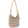 image:imageThe Sak Sequoia Hobo Bag  Hand Crochet Large Womens Purse for Everyday amp Travel  Durable Handbag amp Tote With Zipper PocketPink Multi Stripe