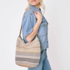 image:imageThe Sak Sequoia Hobo Bag  Hand Crochet Large Womens Purse for Everyday amp Travel  Durable Handbag amp Tote With Zipper PocketSand Stripe