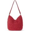 image:imageThe Sak Sequoia Hobo Bag  Hand Crochet Large Womens Purse for Everyday amp Travel  Durable Handbag amp Tote With Zipper PocketScarlet Primrose Straw