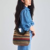 image:imageThe Sak Sequoia Hobo Bag  Hand Crochet Large Womens Purse for Everyday amp Travel  Durable Handbag amp Tote With Zipper PocketWoodland Stripe