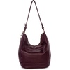 image:imageThe Sak Sequoia Hobo Bag  Premium Large Leather Womens Handbag for Everyday amp Travel  Durable Purse With Zipper PocketBlack Cherry