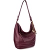 image:imageThe Sak Sequoia Hobo Bag  Premium Large Leather Womens Handbag for Everyday amp Travel  Durable Purse With Zipper PocketBlack Cherry