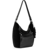 image:imageThe Sak Sequoia Hobo Bag  Premium Large Leather Womens Handbag for Everyday amp Travel  Durable Purse With Zipper PocketBlack Suede Block