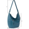 image:imageThe Sak Sequoia Hobo Bag  Premium Large Leather Womens Handbag for Everyday amp Travel  Durable Purse With Zipper PocketDeep Teal