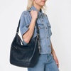 image:imageThe Sak Sequoia Hobo Bag  Premium Large Leather Womens Handbag for Everyday amp Travel  Durable Purse With Zipper PocketIndigo