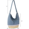 image:imageThe Sak Sequoia Hobo Bag  Premium Large Leather Womens Handbag for Everyday amp Travel  Durable Purse With Zipper PocketMaritime Espadrille