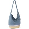 image:imageThe Sak Sequoia Hobo Bag  Premium Large Leather Womens Handbag for Everyday amp Travel  Durable Purse With Zipper PocketMaritime Espadrille