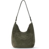 image:imageThe Sak Sequoia Hobo Bag  Premium Large Leather Womens Handbag for Everyday amp Travel  Durable Purse With Zipper PocketMoss Suede
