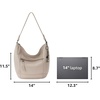 image:imageThe Sak Sequoia Hobo Bag  Premium Large Leather Womens Handbag for Everyday amp Travel  Durable Purse With Zipper PocketSand