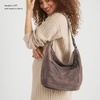 image:imageThe Sak Sequoia Hobo Bag  Premium Large Leather Womens Handbag for Everyday amp Travel  Durable Purse With Zipper PocketSand Suede