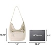image:imageThe Sak Sequoia Hobo Bag  Premium Large Leather Womens Handbag for Everyday amp Travel  Durable Purse With Zipper PocketStone