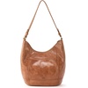 image:imageThe Sak Sequoia Hobo Bag  Premium Large Leather Womens Handbag for Everyday amp Travel  Durable Purse With Zipper PocketTobacco Floral Emboss