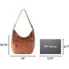 image:imageThe Sak Sequoia Hobo Bag  Premium Large Leather Womens Handbag for Everyday amp Travel  Durable Purse With Zipper PocketTobacco Floral Emboss