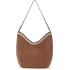 image:imageThe Sak Sequoia Hobo Bag  Premium Large Leather Womens Handbag for Everyday amp Travel  Durable Purse With Zipper PocketTobacco Suede Banket Stitch