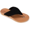 image:imageThe Sak Shana Thong Sandal in Crochet Slip On EntryBlack