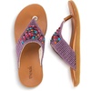 image:imageThe Sak Shana Thong Sandal in Crochet Slip On EntryHeather Bali Beads With White Tribal