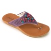image:imageThe Sak Shana Thong Sandal in Crochet Slip On EntryHeather Bali Beads With White Tribal
