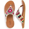 image:imageThe Sak Shana Thong Sandal in Crochet Slip On EntrySeashore Stripe With Boho Wanderlust