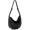 image:imageThe Sak Tess Crescent Shoulder Bag  Premium Womens Handbag for Everyday amp Travel  Adjustable Strap with Zipper ClosureBlack