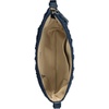 image:imageThe Sak Tess Crescent Shoulder Bag  Premium Womens Handbag for Everyday amp Travel  Adjustable Strap with Zipper ClosureDenim Primrose Straw
