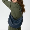 image:imageThe Sak Tess Crescent Shoulder Bag  Premium Womens Handbag for Everyday amp Travel  Adjustable Strap with Zipper ClosureIndigo