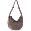 image:imageThe Sak Tess Crescent Shoulder Bag  Premium Womens Handbag for Everyday amp Travel  Adjustable Strap with Zipper ClosureMushroom Suede